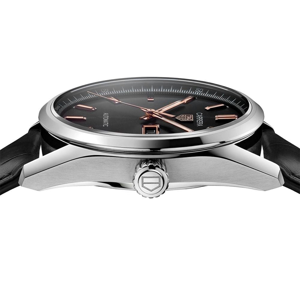 Tag Heuer Caliber 5 Black Leather Belt